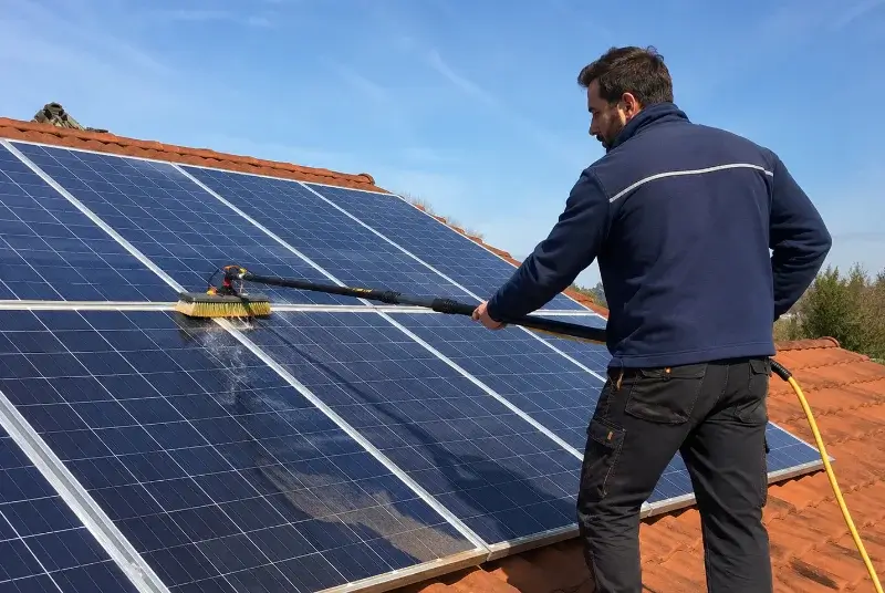 Nettoyage et entretien de panneaux solaires à Thenon